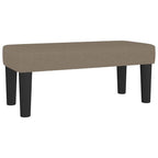 Panca Tortora 70x30x30 cm in Tessuto