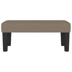 Panca Tortora 70x30x30 cm in Tessuto