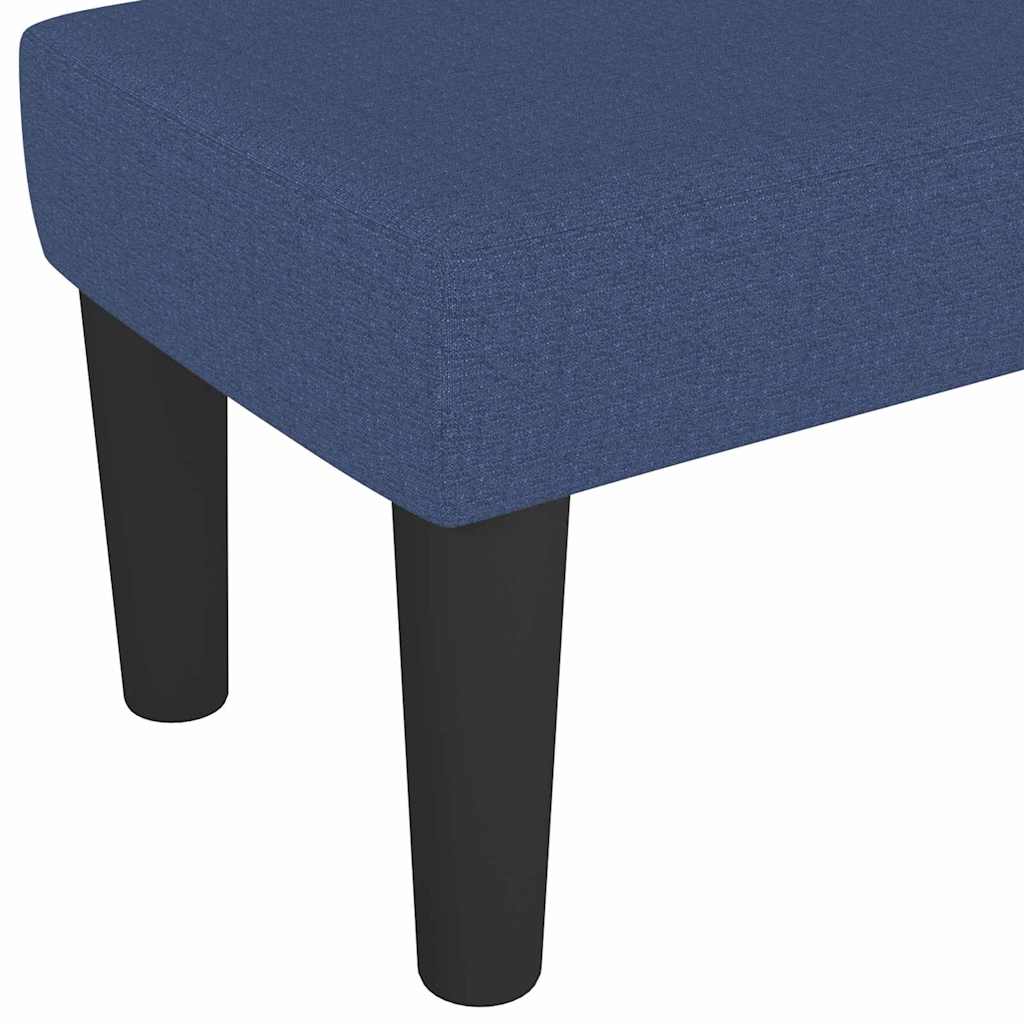 Panca Blu 70x30x30 cm in Tessuto
