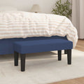 Panca Blu 70x30x30 cm in Tessuto