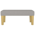 Panca Grigio Chiaro 70x30x30 cm in Tessuto