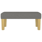Panca Grigio Scuro 70x30x30 cm in Tessuto