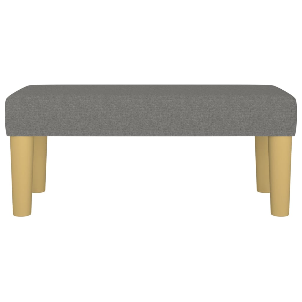 Panca Grigio Scuro 70x30x30 cm in Tessuto