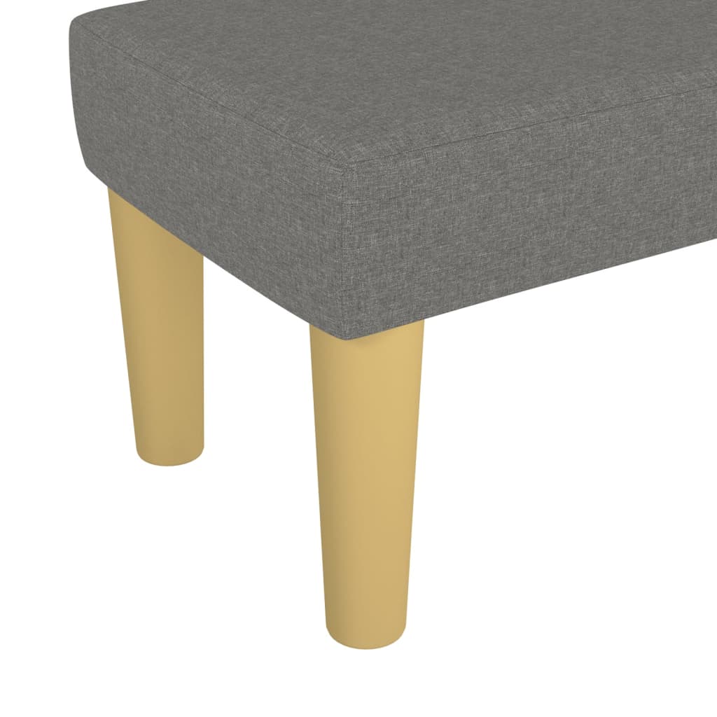 Panca Grigio Scuro 70x30x30 cm in Tessuto