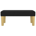 Panca Nera 70x30x30 cm in Tessuto