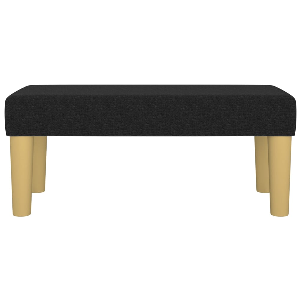 Panca Nera 70x30x30 cm in Tessuto