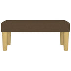Panca Marrone Scuro 70x30x30 cm in Tessuto