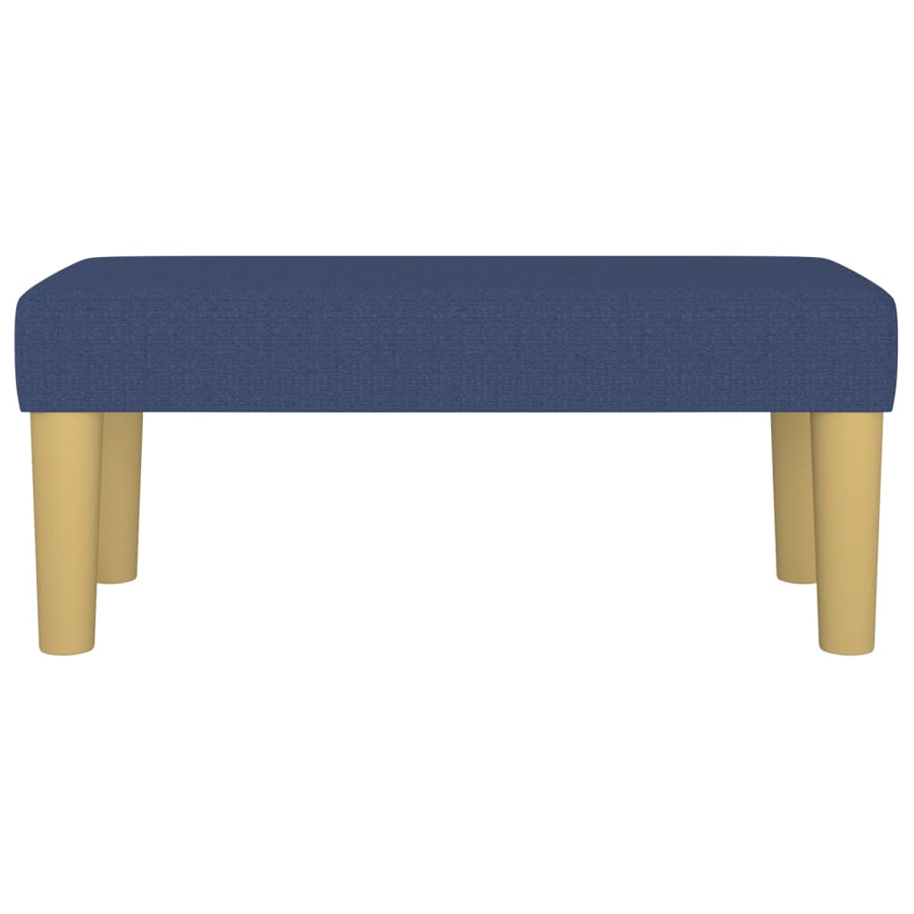 Panca Blu 70x30x30 cm in Tessuto