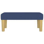 Panca Blu 70x30x30 cm in Tessuto