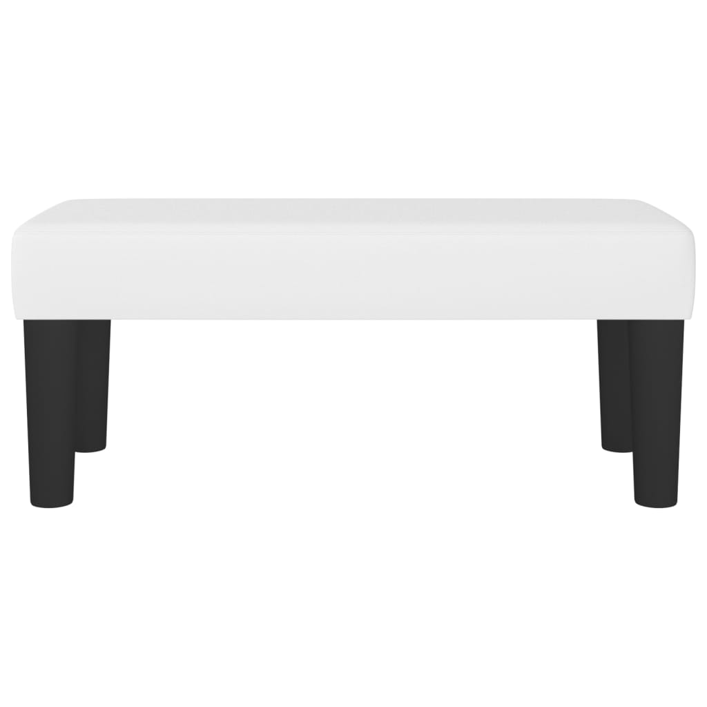 Panca Bianca 70x30x30 cm in Similpelle