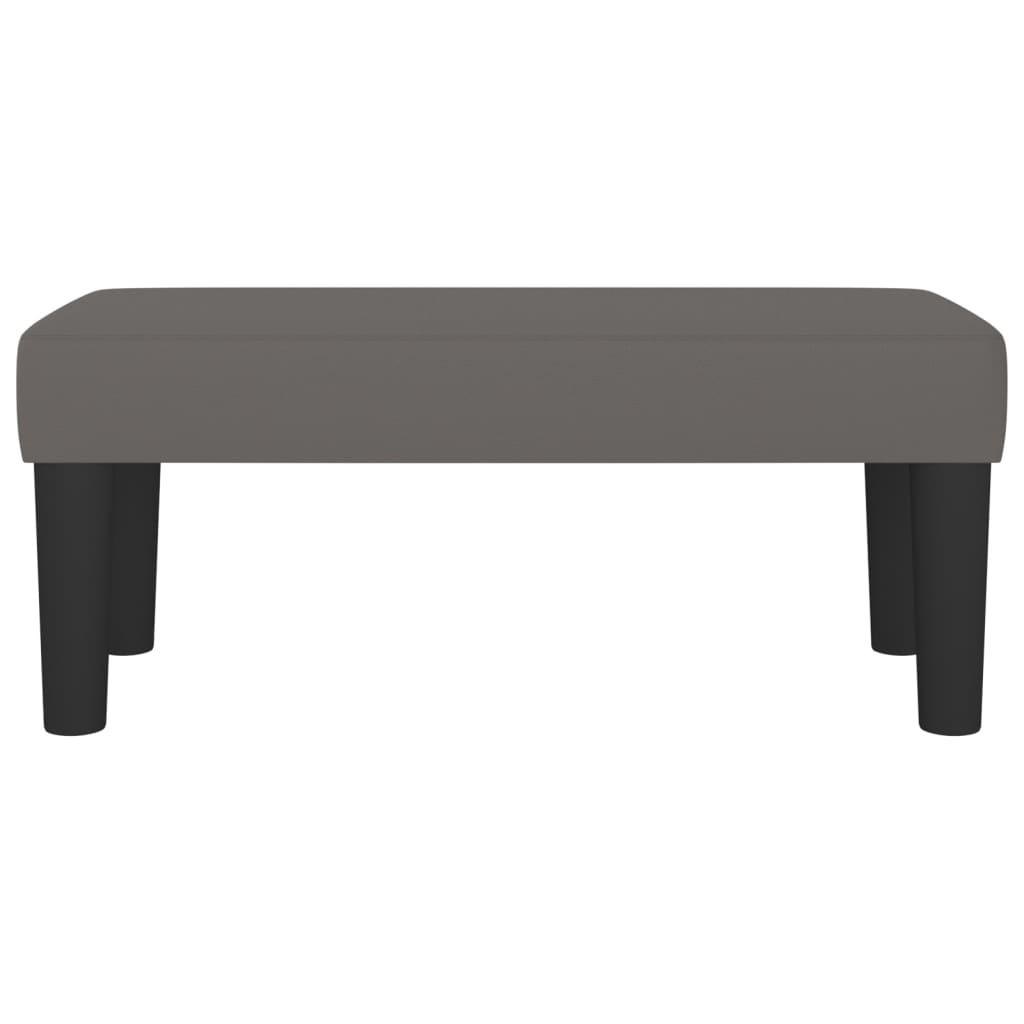 Panca Grigia 70x30x30 cm in Similpelle