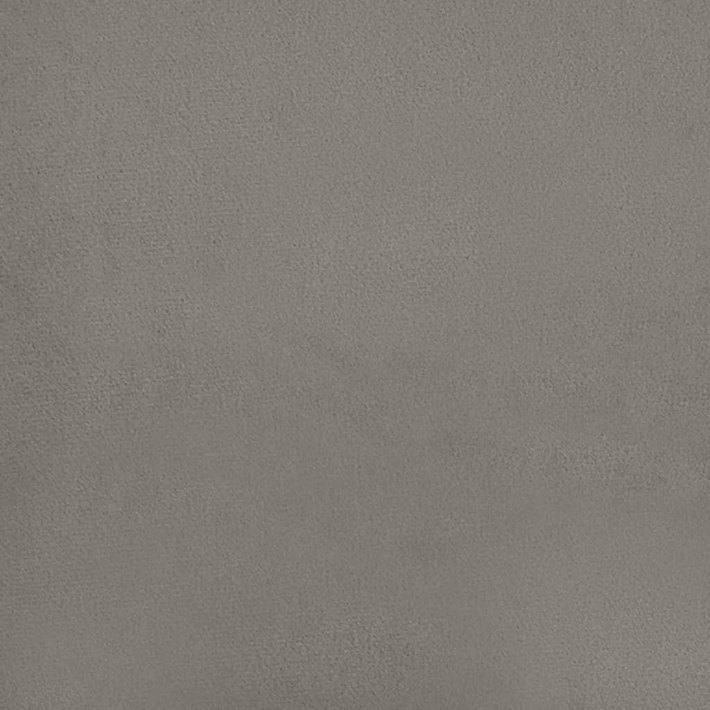 Panca Grigio Chiaro 70x30x30 cm in Velluto