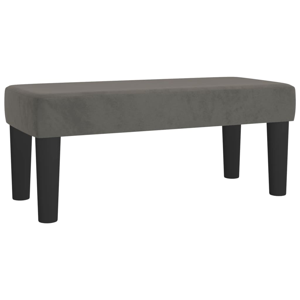 Panca Grigio Scuro 70x30x30 cm in Velluto