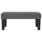 Panca Grigio Scuro 70x30x30 cm in Velluto
