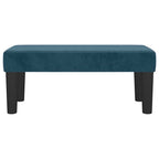 Panca Blu Scuro 70x30x30 cm in Velluto