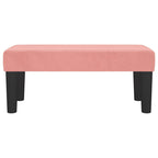 Panca Rosa 70x30x30 cm in Velluto