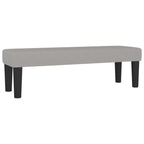 Panca Grigio Chiaro 100x30x30 cm in Tessuto