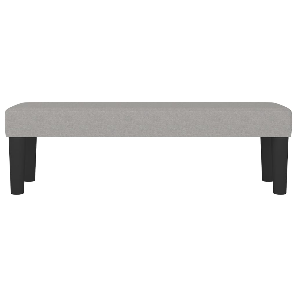 Panca Grigio Chiaro 100x30x30 cm in Tessuto