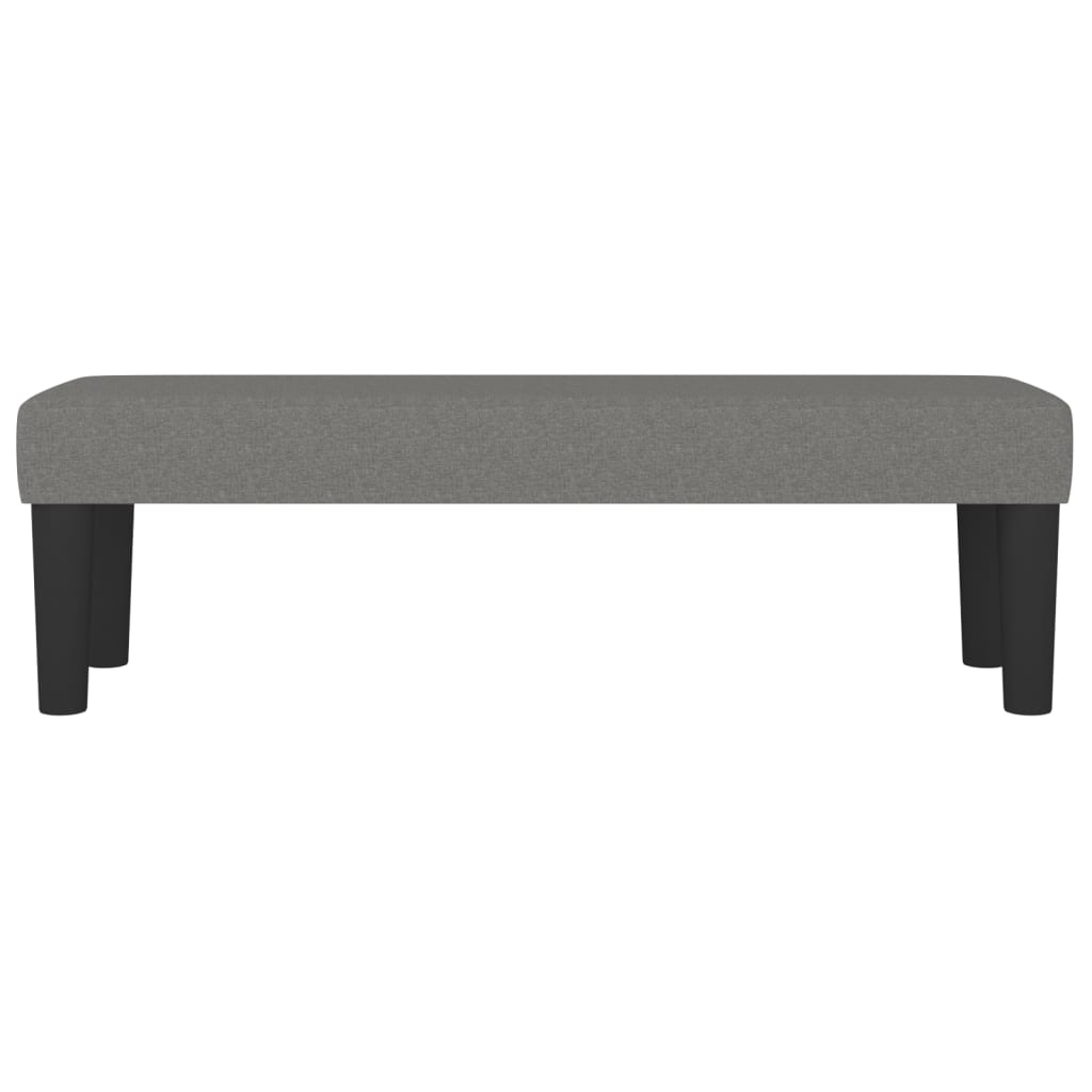 Panca Grigio Scuro 100x30x30 cm in Tessuto