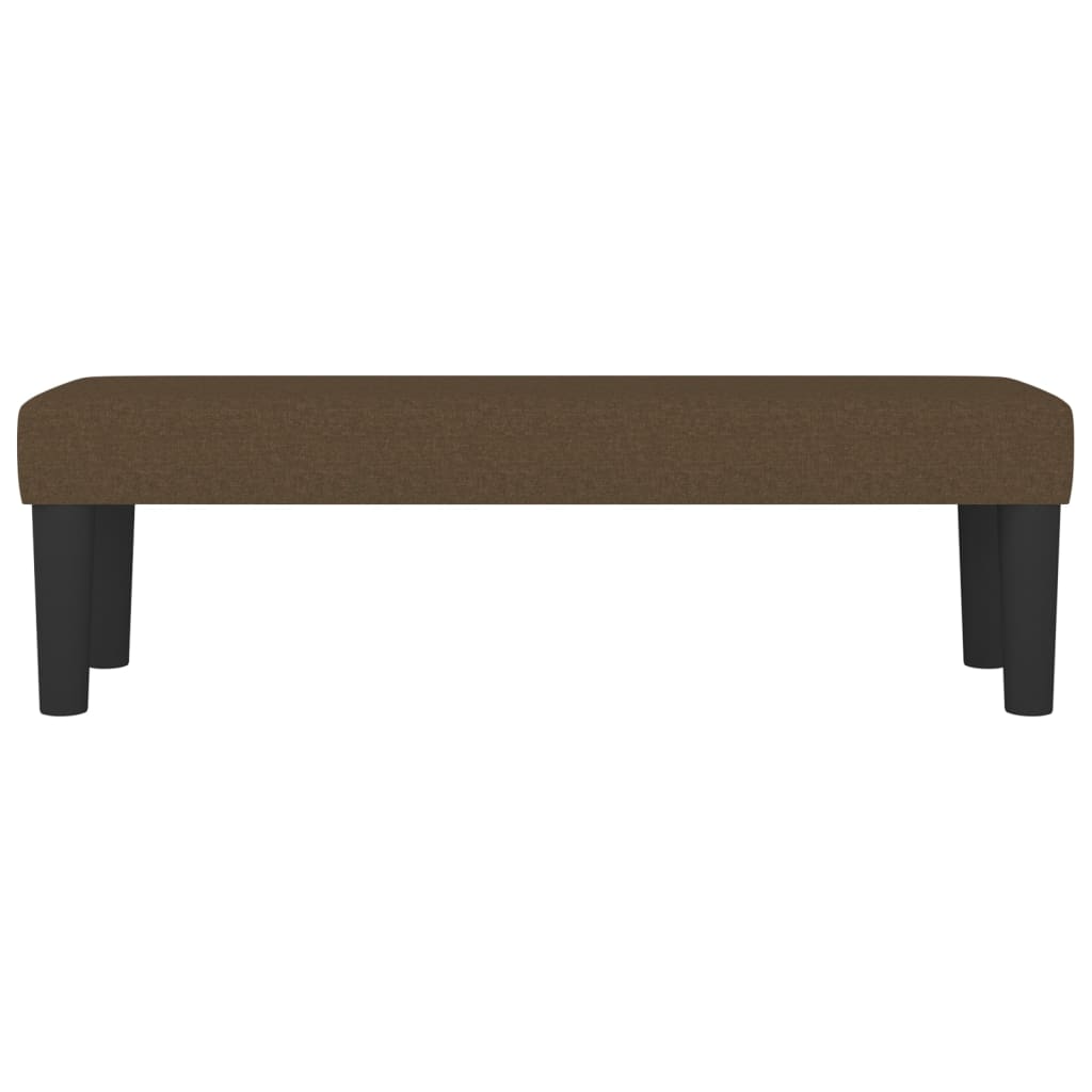 Panca Marrone Scuro 100x30x30 cm in Tessuto