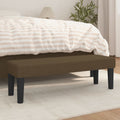 Panca Marrone Scuro 100x30x30 cm in Tessuto