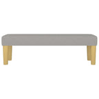 Panca Grigio Chiaro 100x30x30 cm in Tessuto