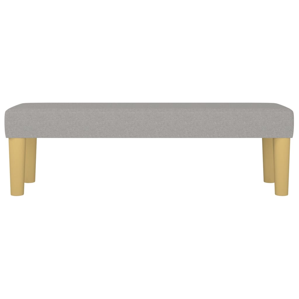 Panca Grigio Chiaro 100x30x30 cm in Tessuto