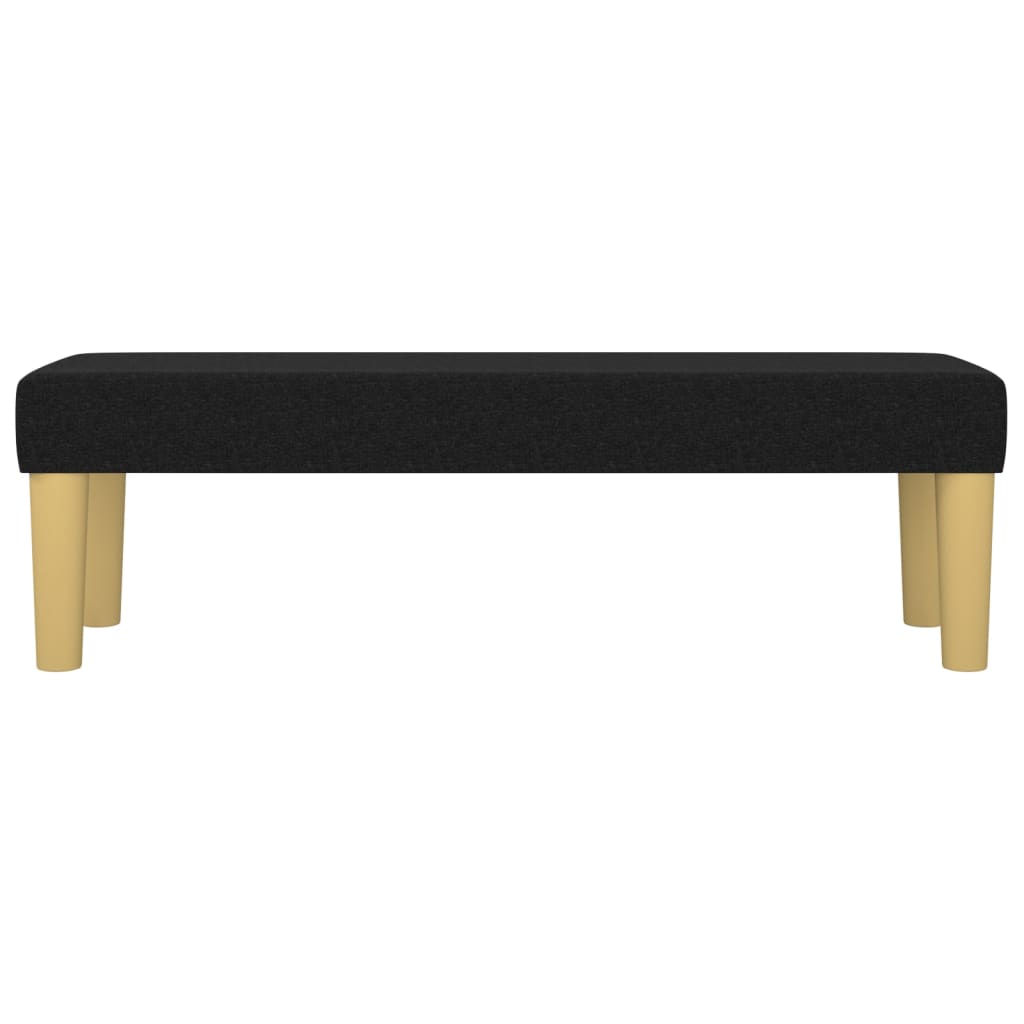 Panca Nera 100x30x30 cm in Tessuto