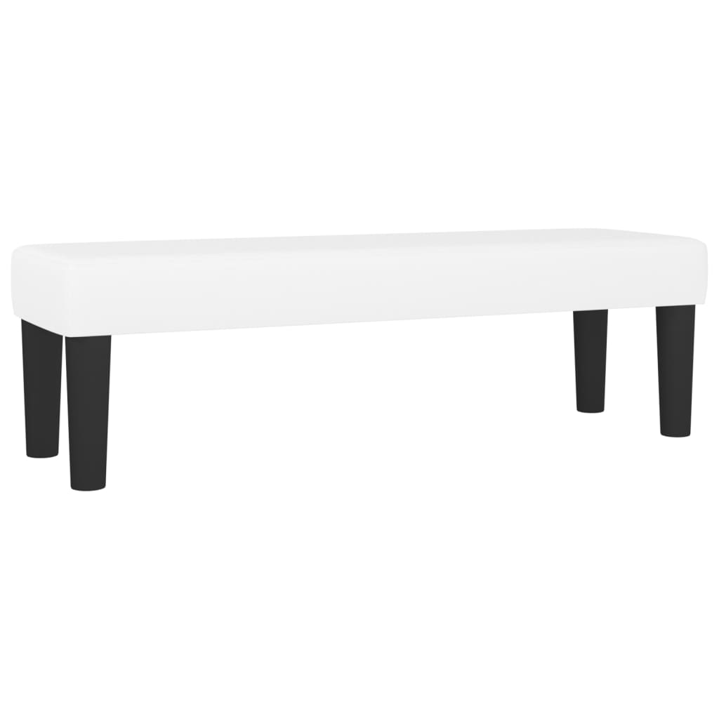 Panca Bianca 100x30x30 cm in Similpelle