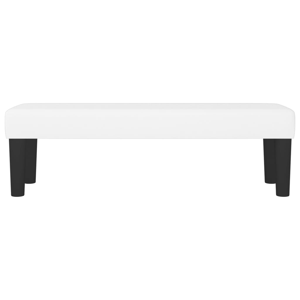 Panca Bianca 100x30x30 cm in Similpelle