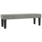 Panca Grigio Chiaro 100x30x30 cm in Velluto