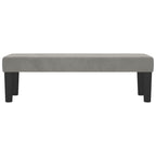 Panca Grigio Chiaro 100x30x30 cm in Velluto