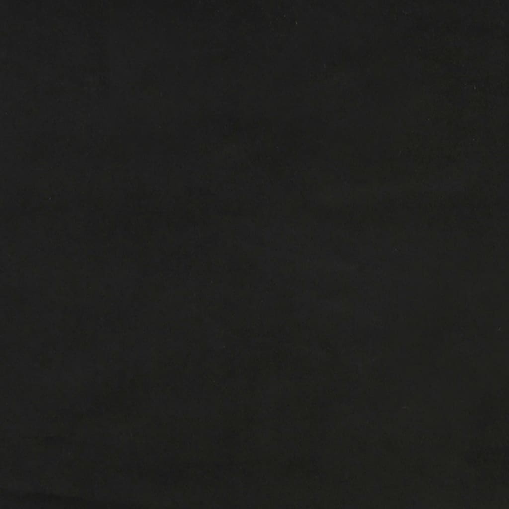 Panca Nera 100x30x30 cm in Velluto