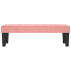Panca Rosa 100x30x30 cm in Velluto