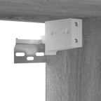 Mobili TV Parete 4pz Grigio Sonoma 60x30x30cm Legno Multistrato