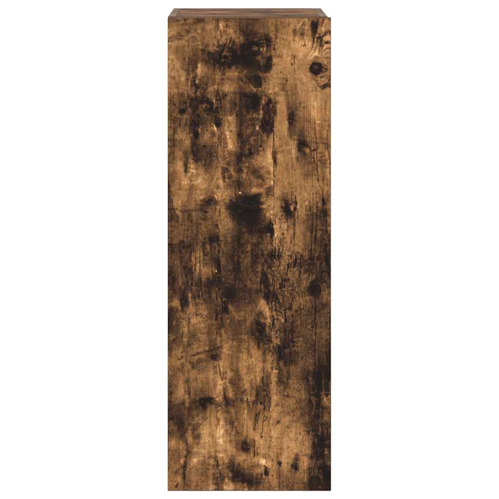 Set Mobili Porta TV 3 pz Rovere Fumo in Legno Multistrato