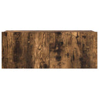 Set Mobili Porta TV 3 pz Rovere Fumo in Legno Multistrato