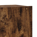 Set di Mobili Porta TV 4 pz Rovere Fumo in Legno Multistrato