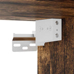 Set di Mobili Porta TV 4 pz Rovere Fumo in Legno Multistrato