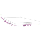 Coprimaterasso 80x200x5 cm