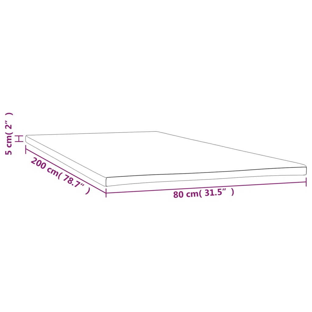 Coprimaterasso 80x200x5 cm