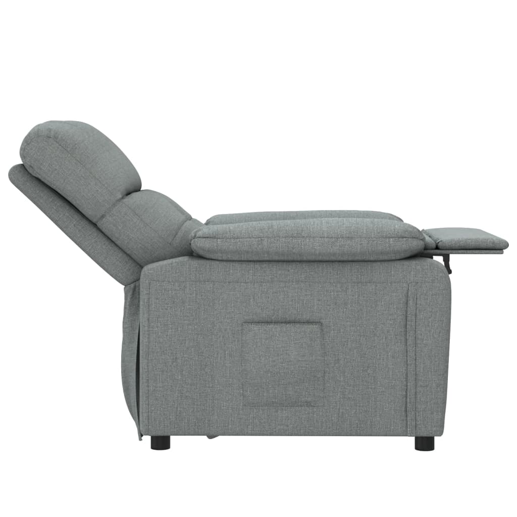 Poltrona Reclinabile in Tessuto Grigio Scuro