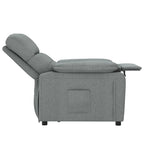 Poltrona Reclinabile in Tessuto Grigio Scuro