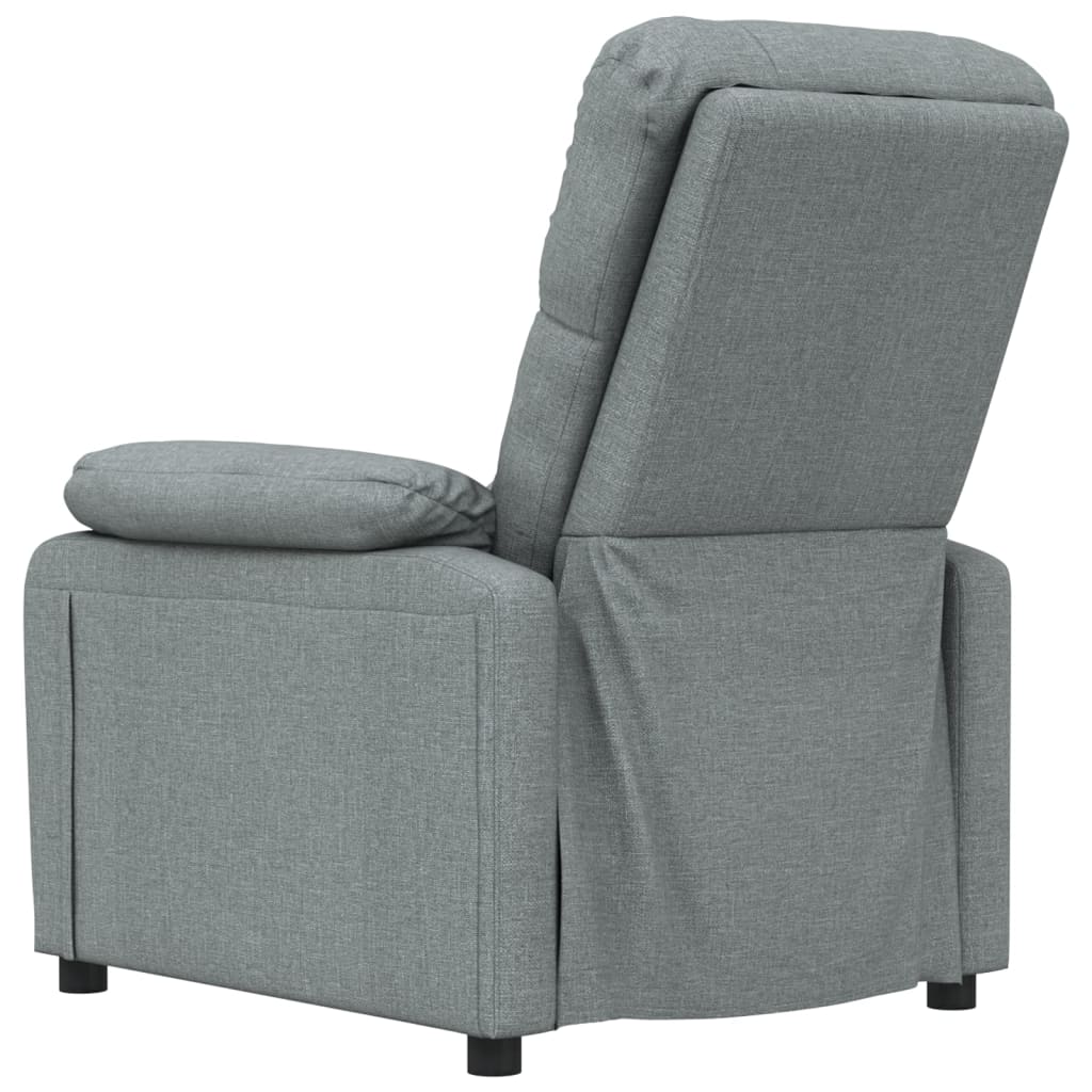 Poltrona Reclinabile in Tessuto Grigio Scuro
