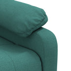 Poltrona Reclinabile in Tessuto Verde Scuro