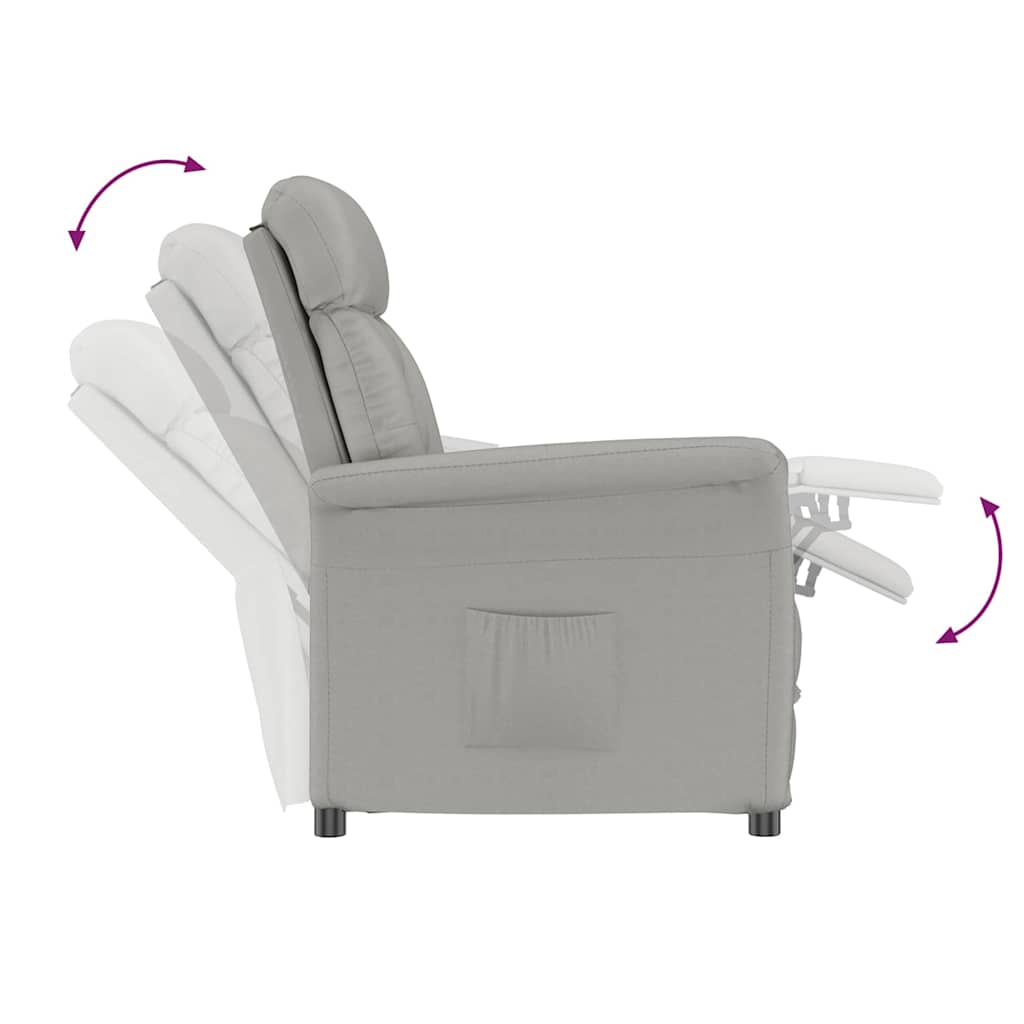 poltrona Grigio chiaro Microfibra