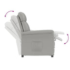 poltrona Grigio chiaro Microfibra