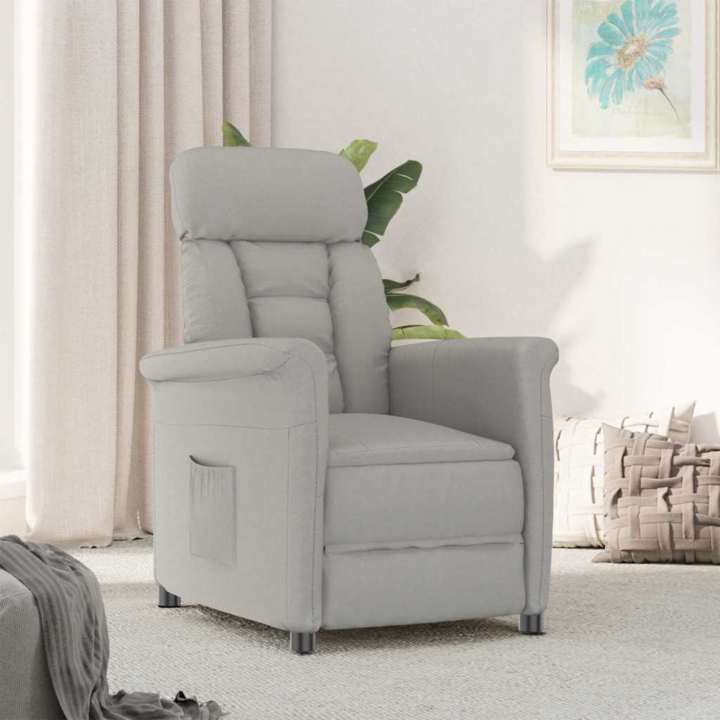 poltrona Grigio chiaro Microfibra