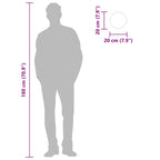 Specchio da Parete Dorato Ø 20 cm Rotondo