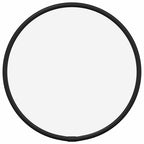 Specchio da Parete Nero Ø 20 cm Rotondo